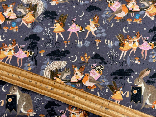 rae ritchie dear stella fairy solstice robin moth gathering forest fairies cotton fabric shack malmesbury