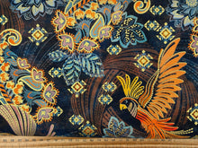 robert kaufman studio rk golden feathers birds navy blue metallic cotton fabric shack malmesbury