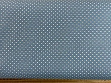 rose and hubble polka dots cotton fabric shack malmesbury pale blue