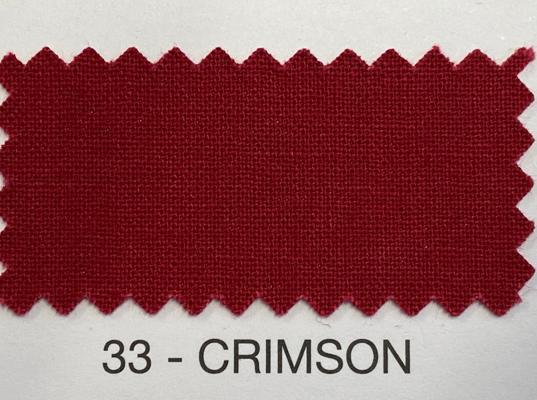 rose and hubble plain medium weight basic solid crimson red 33 cotton fabric shack malmesbury