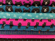 sarah watts ruby star society teddy & and the bears faces thunder blue rock n roll guitar music rock star cotton fabric shack malmesbury