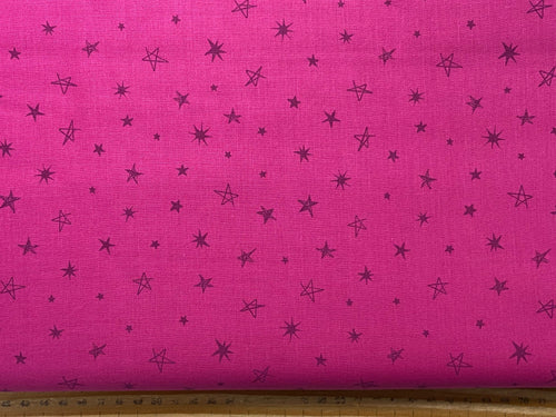 sarah watts ruby star society teddy & and the bears rockstar light berry pink rock n roll guitar music rock star cotton fabric shack malmesbury