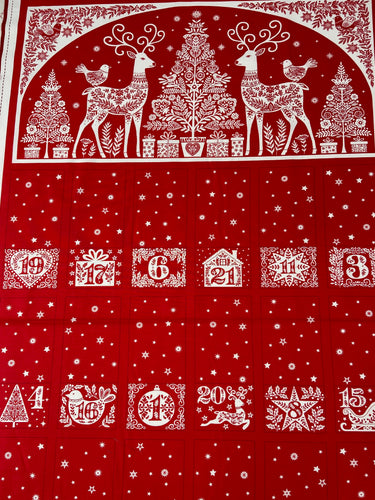 scandi christmas advent calender panel fabric shack malmesbury