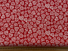 scandi christmas white hearts on red fabric shack malmesbury
