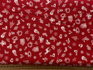scandi christmas white icons on red fabric shack malmesbury