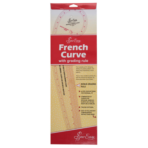 sew easy french curve imperial dressmaking gauge ruler fabric shack malmesbury NL4198