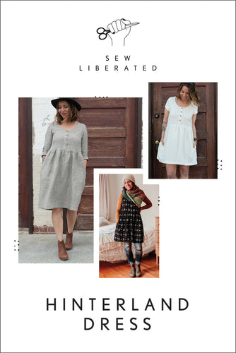 sew liberated hinterland dress dressmaking sewing pattern fabric shack malmesbury