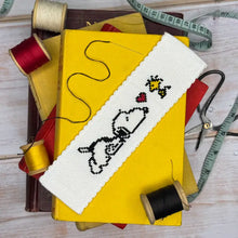 shultz snoopy cross stitch crosstitch kit peanuts bookmark fabric shack malmesbury