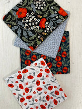 silent solstice remembrance day poppies poppy fat quarter pack black evergreen field cotton fabric shack malmesbury