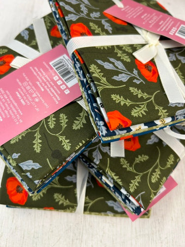 silent solstice remembrance day poppies poppy fat quarter pack green memory meadow cotton fabric shack malmesbury 2