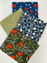 silent solstice remembrance day poppies poppy fat quarter pack green memory meadow cotton fabric shack malmesbury