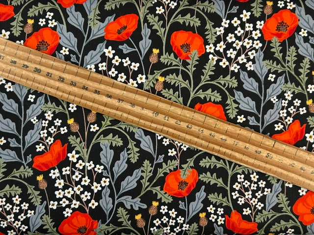 silent solstice remembrance day poppies poppy memory meadow black cotton fabric shack malmesbury