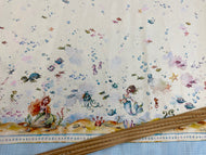 sillier than sally p & b textiles boutique enchanted seas mermaid pirate mermaids pirates ship sea ocean border print turtle
