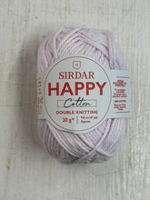 sirdar happy cotton wool yarn double knit dk 20g 766 light pink mini ball fabric shack malmesbury