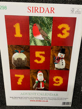 sirdar knitting pattern advent calendar christmas pocket reusable fabric shack malmesbury