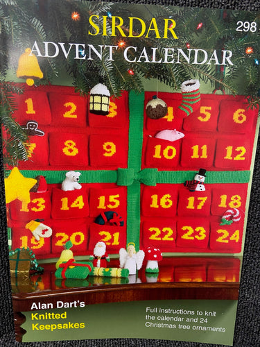 sirdar knitting pattern advent calendar christmas pocket reusable fabric shack malmesbury