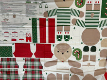 stacy iest hsu holiday cheer christmas reindeer doll panel cotton fabric shack malmesbury
