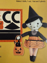 stacy iest hsu moda home sweet haunt halloween doll cat girl lil witchy witch boo cotton fabric shack malmesbury