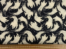 Home Sweet Haunt by Stacy Iest Hsu for Moda Ghosts Midnight Black Cotton Fabric by 1/4 Metre*