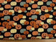 stacy iest hsu moda home sweet haunt halloween pumpkin black cotton fabric shack malmesbury