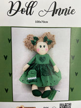 stafil babmoliano rag doll panel annie green cotton fabric shack malmesbury