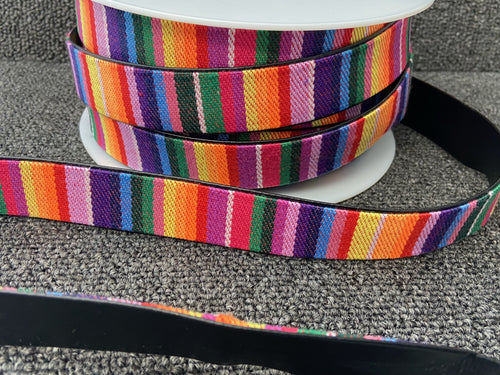 stephannoise webbing multi coloured leather lining lined 25mm fabric shack malmesbury