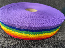 stephannoise webbing pastel stripes 40mm fabric shack malmesbury