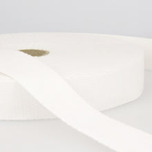 stephanois webbing bag strap handle 25mm white fabric shack malmesbury S106F025_001