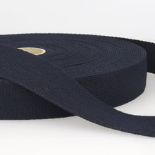 stephanoise webbing bag strap handle 25mm navy blue cotton fabric shack malmesbury S106F025_023