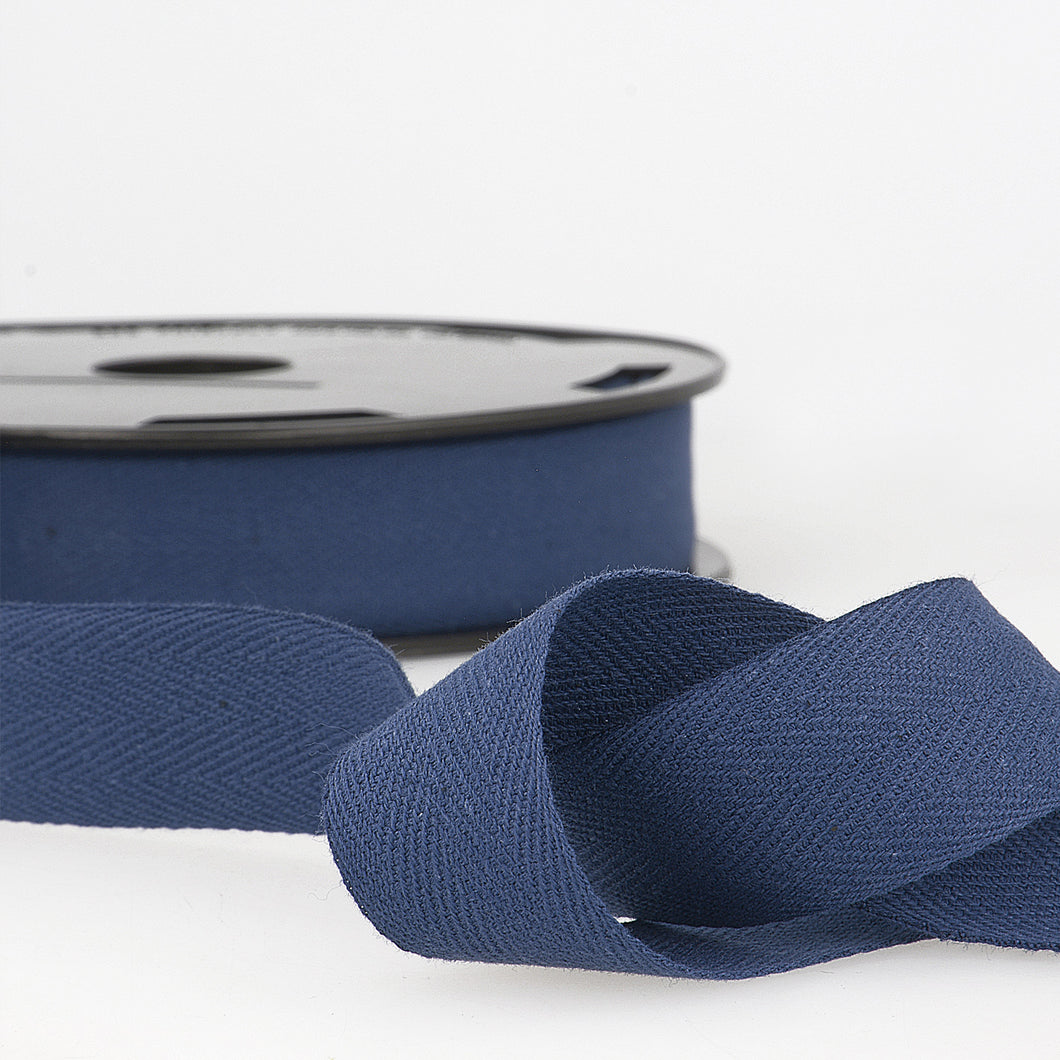 stephanoise cotton twill tape 20mm navy blue fabric shack malmesbury S107D020_023