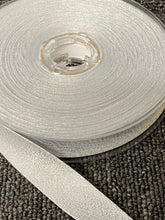stephanoise metallic bias binding 20mm silver fabric shack malmesbury