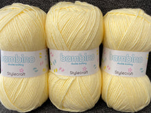 stylecraft bambino double knit dk baby yummy yellow 77350 yarn wool fabric shack malmesbury knit knitting crochet