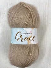stylecraft grace mohair wool acrylic aran wool yarn knitting knit crochet 100g almond beige 2164 fabric shack malmesbury