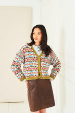stylecraft knitting pattern Ladies Colourwork Cardigan Pure Wool DK 10283 fabric shack malmesbury