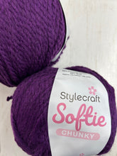 stylecraft softie softy chunky wool blend yarn delphinium purple 3871 100g fabric shack malmesbury
