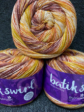 stylecraft batik swirl double knit dk knit wool yarn knitting crochet self stripe sand dunes 3777 fabric shack malmesbury