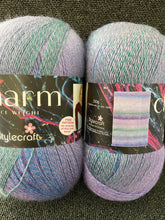 stylecraft charm lace weight fine self stripe mohair wool blend yarn 200g lavender 3629 fabric shack malmesbury 2