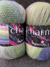 stylecraft charm lace weight fine self stripe mohair wool blend yarn 200g rippling stream 1860 fabric shack malmesbury