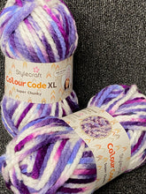 stylecraft colour code XL super chunky yarn 100g variegated purples 5318 fabric shack malmesbury