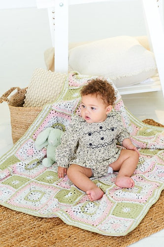 stylecraft crochet pattern babies blanket Dotty DK double knit 10204 baby fabric shack malmesbury