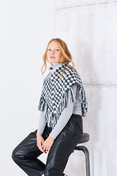 stylecraft crochet pattern ladies poncho cushion super chunky wool yarn cloudlike cloud like fabric shack malmesbury 10256
