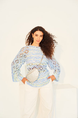 Stylecraft Colour Burst Double Knit Ladies Top & Shrug Crochet Pattern 10133