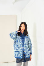 stylecraft knitting pattern Ladies Colourwork Cardigan Pure Wool DK 10283 fabric shack malmesbury