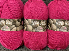 stylecraft life dk double knit dk wool yarn fuchsia 2344 knitting crochet fabric shack malmesbury