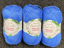 stylecraft naturals organic cotton 50g wool yarn knitting knit crochet natural azure blue 7198 fabric shack malmesbury