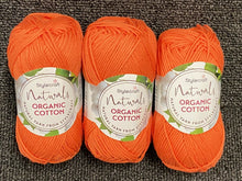 stylecraft naturals organic cotton 50g wool yarn knitting knit crochet natural carrot orange 7181 fabric shack malmesbury