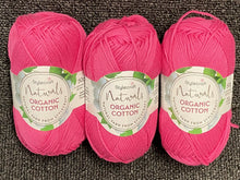 stylecraft naturals organic cotton 50g wool yarn knitting knit crochet natural flamingo pink 7179 fabric shack malmesbury