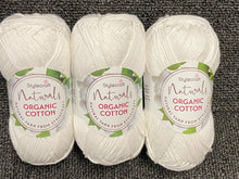 stylecraft naturals organic cotton 50g wool yarn knitting knit crochet natural gypsum white 7168 fabric shack malmesbury