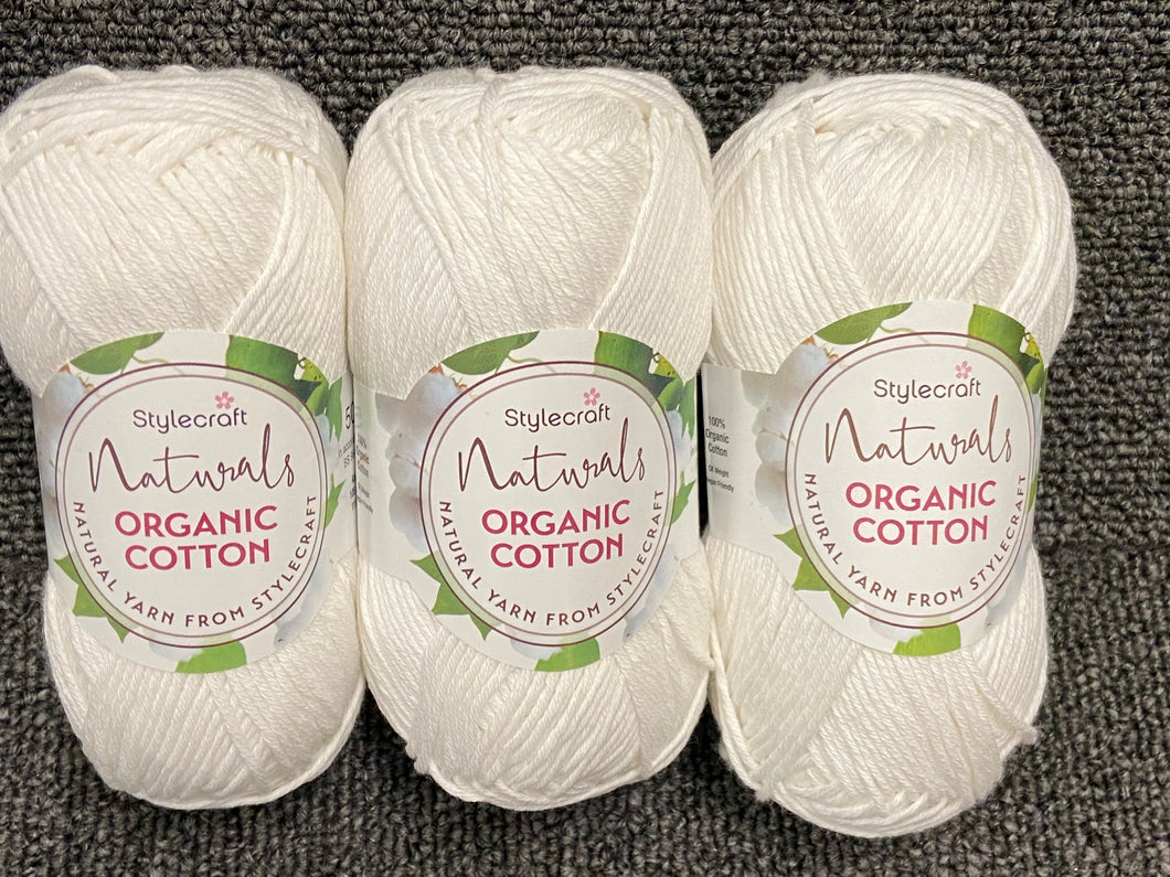 Stylecraft Naturals - Organic Cotton DK 7168 Gypsum
