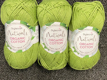 stylecraft naturals organic cotton 50g wool yarn knitting knit crochet natural leaf green 7171 fabric shack malmesbury